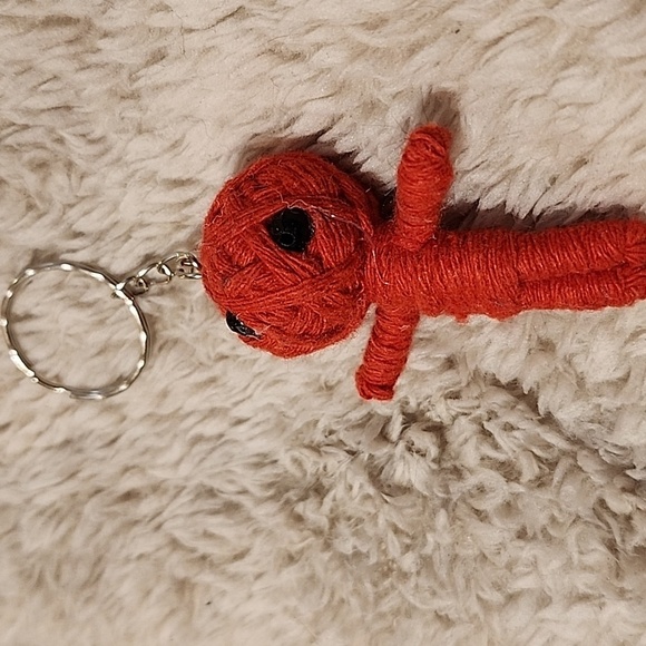 Red Voodoo Doll Keychain - Picture 3 of 5